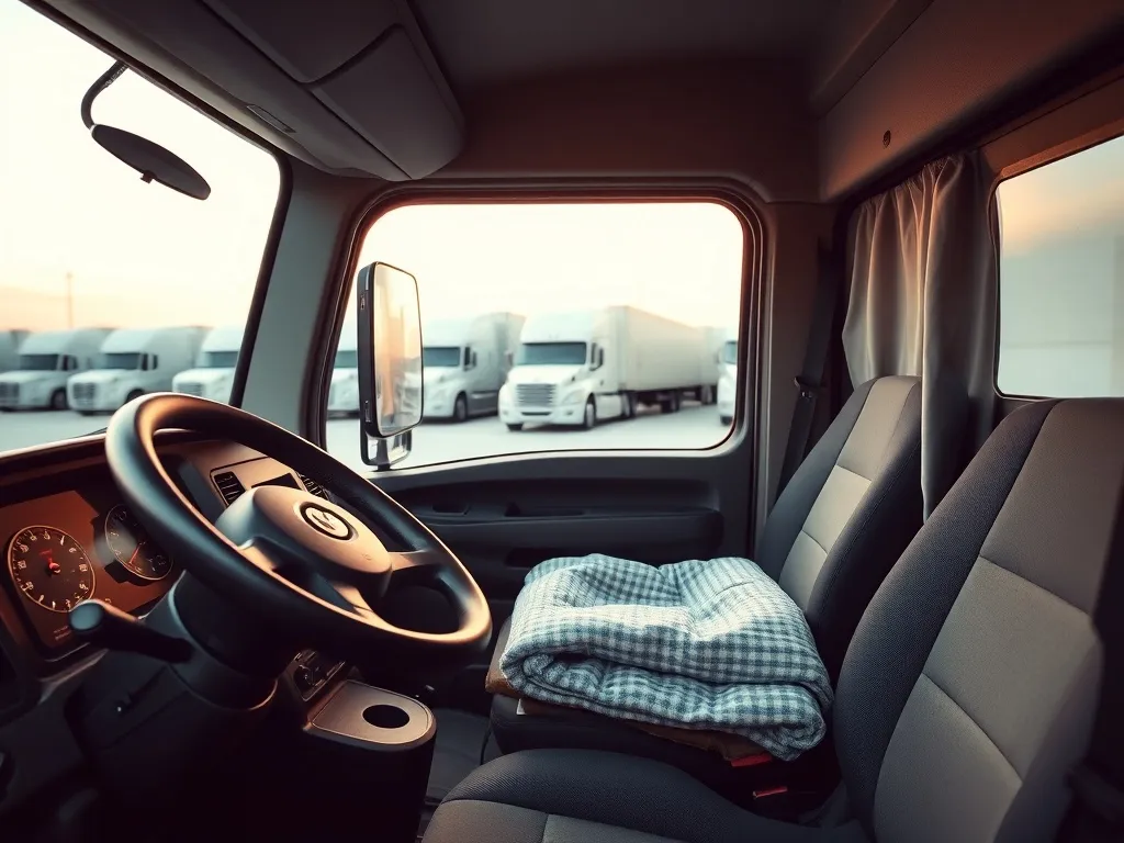 Zakaz spania w ciężarówce – przepisy, konsekwencje, wyjątki